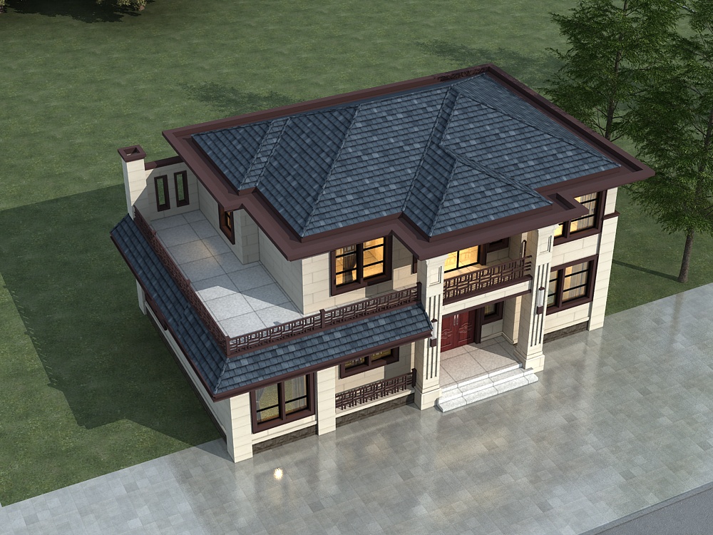 B56二层新中式自建房设计