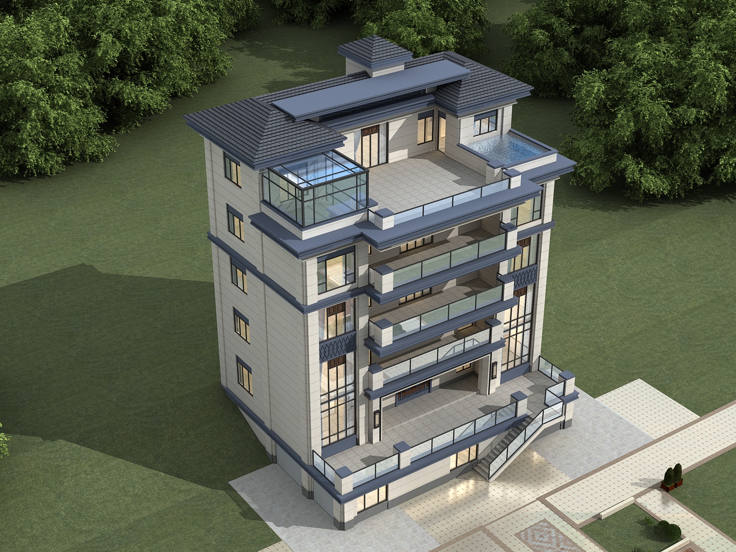 F23六层新中式自建房设计